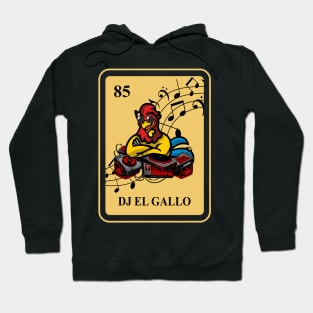 Mexican DJ El Gallo lottery traditional Music Bingo Card Hoodie